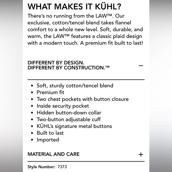 KÜHL Men's The Law Flannel - Picture 12 of 12